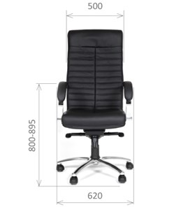 Кресло офисное CHAIRMAN 480 Экокожа премиум черная в Симферополе - предосмотр 1